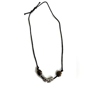 personalized necklace. "tjd"